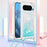 For Google Pixel 9 / Pixel 9 Pro TPU Case Quicksand Design Phone Cover with Lanyard - Blue / Pentagram - 3