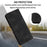 For Samsung Galaxy A34 5G Leather Case Solid Color Stand Wallet Cellphone Shell - Black - 4