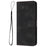For Samsung Galaxy A34 5G Leather Case Solid Color Stand Wallet Cellphone Shell - Black - 7