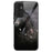 For Samsung Galaxy A55 5G Tempered Glass Bump Proof Phone Cover Pattern Printing Case - Horse and Flower - 1