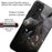 For Samsung Galaxy A55 5G Tempered Glass Bump Proof Phone Cover Pattern Printing Case - Horse and Flower - 2