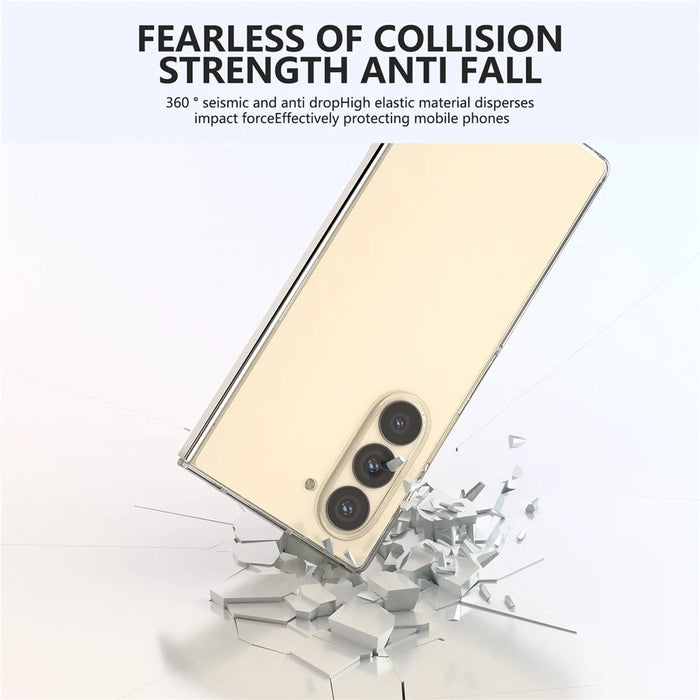 For Samsung Galaxy Z Fold6 5G PC Case Anti-scratch Clear Folding Phone Cover - 5