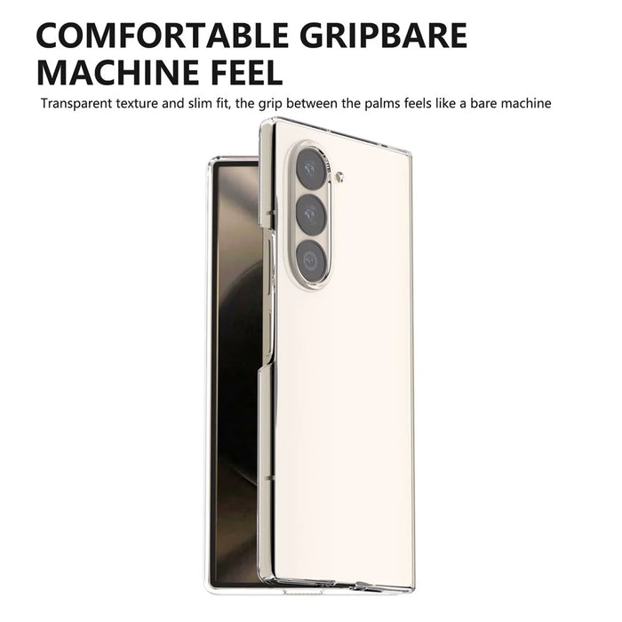 For Samsung Galaxy Z Fold6 5G PC Case Anti-scratch Clear Folding Phone Cover - 6
