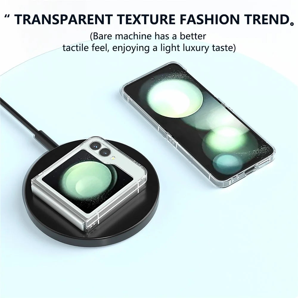 For Samsung Galaxy Z Flip7 FE 5G / Z Flip6 5G Case Transparent Hard PC Protective Phone Cover - 4