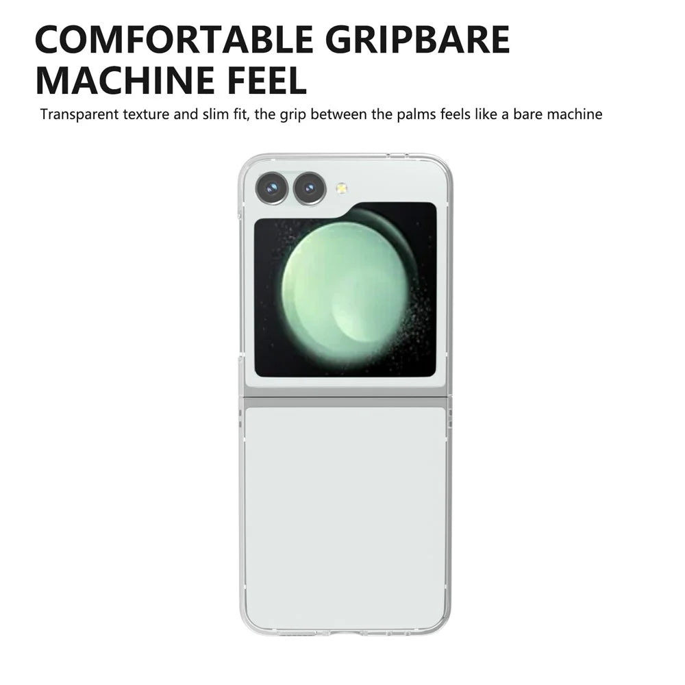 For Samsung Galaxy Z Flip7 FE 5G / Z Flip6 5G Case Transparent Hard PC Protective Phone Cover - 6