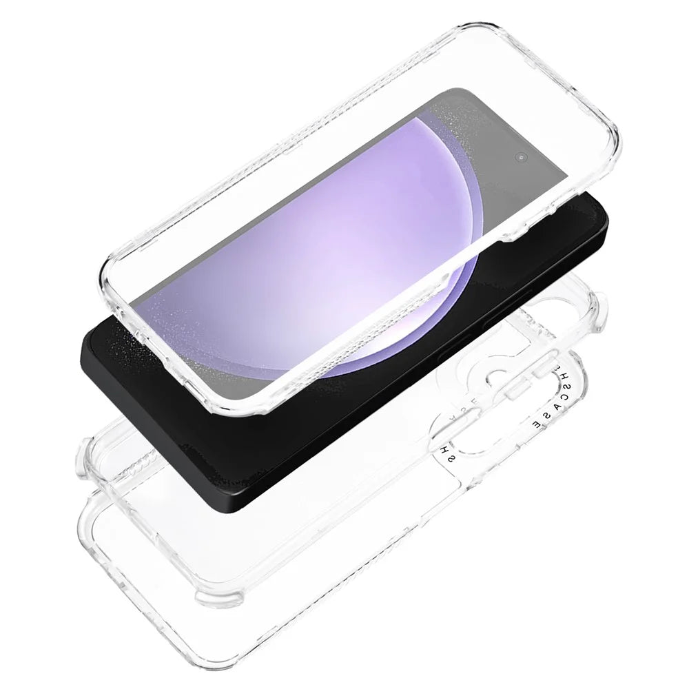For Samsung Galaxy S23 FE Phone Protective Case PC+TPU Clear Phone Cover Phone Shell - 1