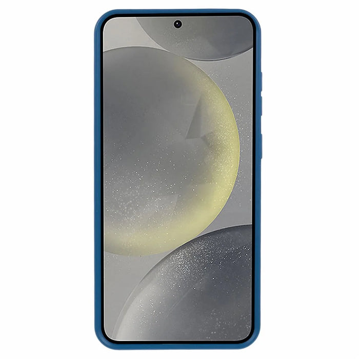 For Samsung Galaxy S24 Case Biodegradable Wheat Straw+TPU Eco-friendly Back Phone Cover - Blue - 2