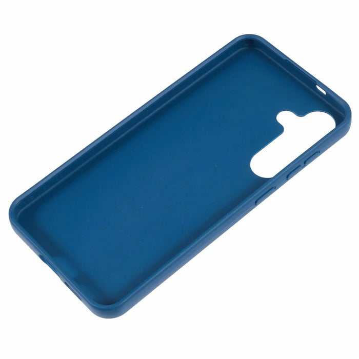 For Samsung Galaxy S24 Case Biodegradable Wheat Straw+TPU Eco-friendly Back Phone Cover - Blue - 5