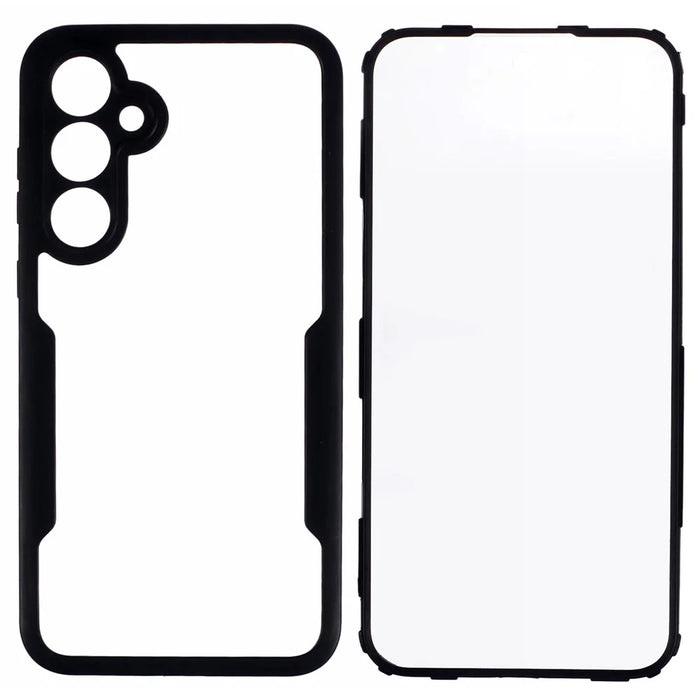 For Samsung Galaxy A35 5G Case Full Protection Acrylic + TPU Phone Shell, Black - 2
