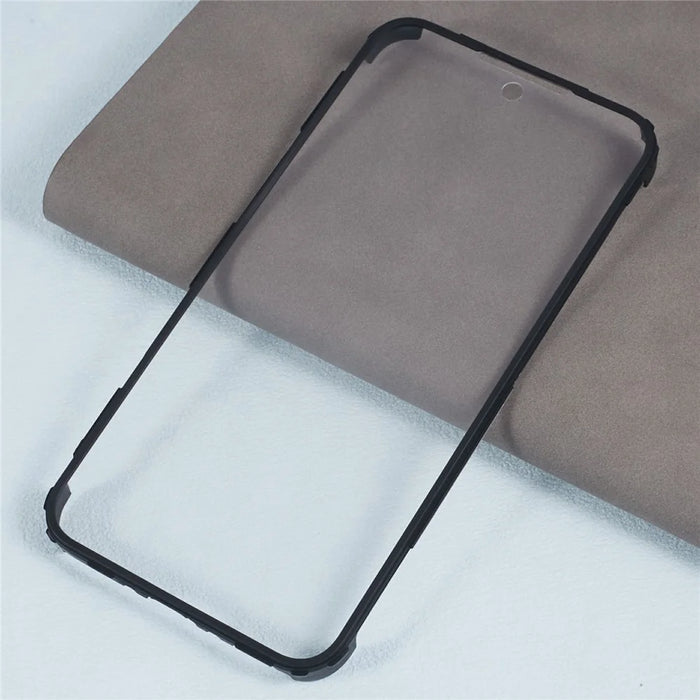 For Samsung Galaxy A35 5G Case Full Protection Acrylic + TPU Phone Shell, Black - 7
