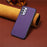 For Samsung Galaxy A32 5G / M32 5G Shockproof Case PU+TPU+PC Calf Texture Phone Protector - Purple - 4
