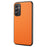 For Samsung Galaxy A35 5G Case Anti-Scratch Calf Texture Leather Phone Back Cover - Orange - 1