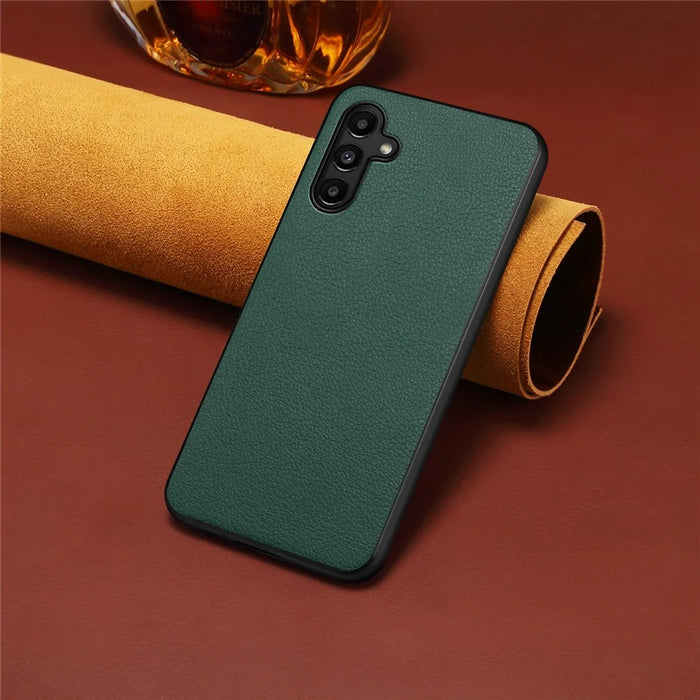 For Samsung Galaxy A14 5G / 4G Case PU Leather Ultra-thin Shockproof Back Cover - Green - 4