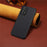 For Samsung Galaxy A52 4G / 5G / A52s 5G Phone Case PU Leather Calf Texture Anti-Scratch Back Cover - Black - 4