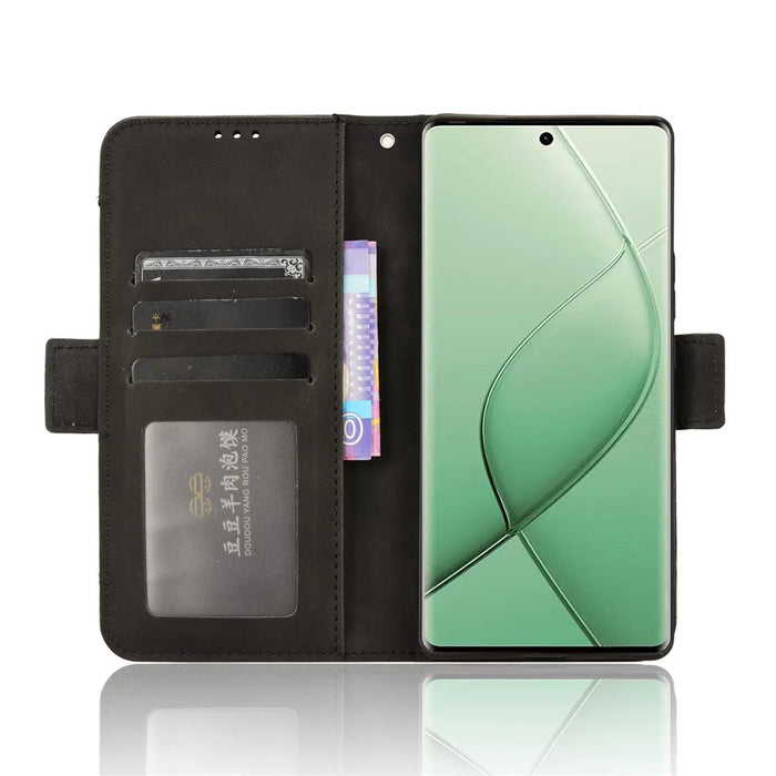 For TECNO Spark 20 Pro+ KJ7 Case Multiple Card Slots PU Leather Stand Phone Cover - Black - 3