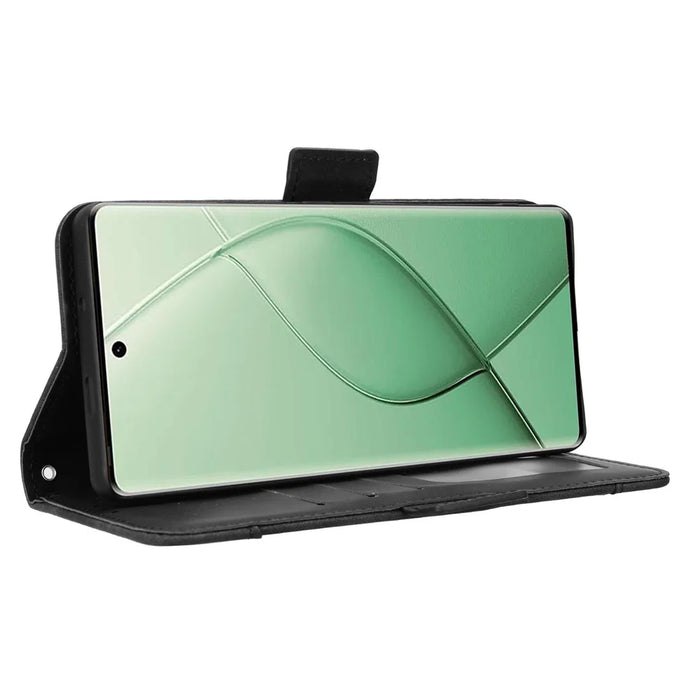 For TECNO Spark 20 Pro+ KJ7 Case Multiple Card Slots PU Leather Stand Phone Cover - Black - 4