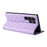 For Samsung Galaxy S24 Ultra Suction Cup PU Leather Phone Case Stand Wallet Phone Cover Shoulder Bag - Purple - 6