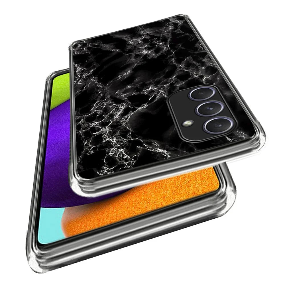 For Samsung Galaxy A54 5G Case Pattern Printed Soft Slim Shockproof TPU Phone Cover - Marble Texture - 2