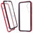For Samsung Galaxy A35 5G Full Body Case Magnetic Tempered Glass Double-Sided Phone Case - Red - 1