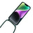 For iPhone 14 Plus Case Liquid Silicone Smooth Phone Cover with Adjustable Lanyard - Wine Red - 2