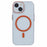 For iPhone 13 Magnetic Phone Case Thickened Hard PC Cover with Metal Buttons - Orange - 3