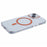 For iPhone 13 Magnetic Phone Case Thickened Hard PC Cover with Metal Buttons - Orange - 7