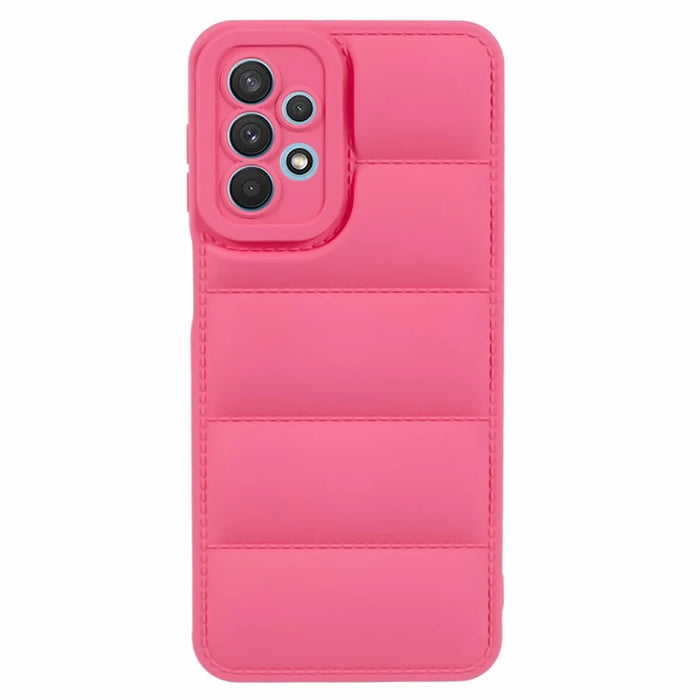 JTW Series For Samsung Galaxy A32 5G / M32 5G Case Down Jacket TPU Slim Phone Cover - Rose - 1