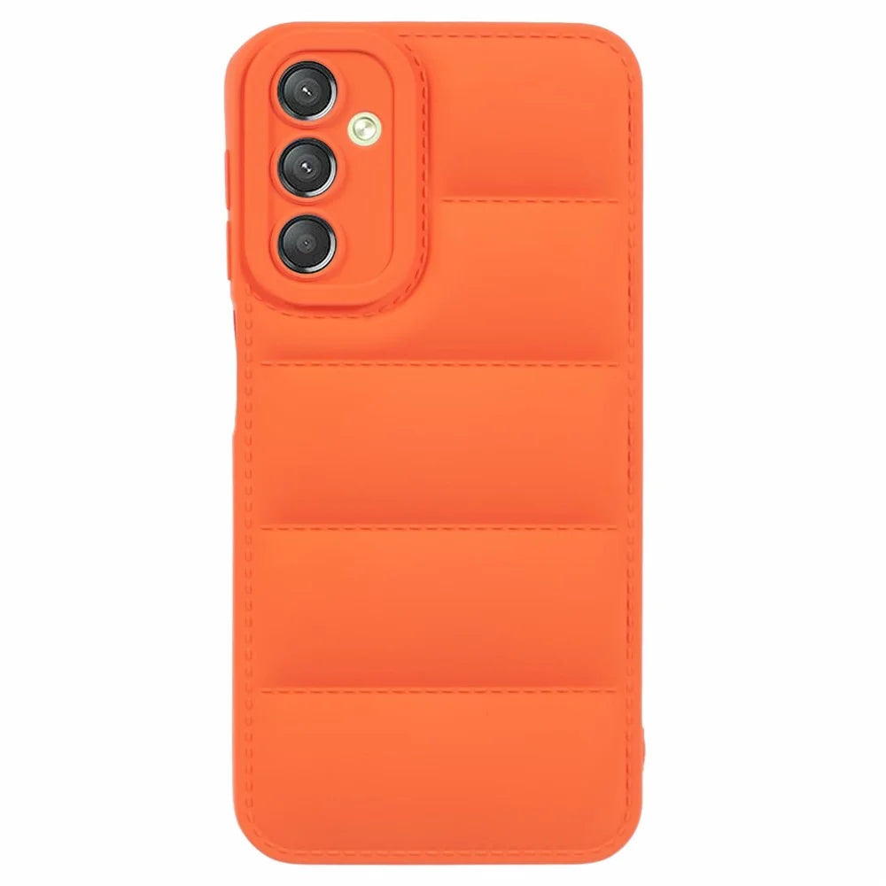 JTW Series For Samsung Galaxy A55 5G Down Jacket Design TPU Case Drop Proof Phone Shell - Orange - 1