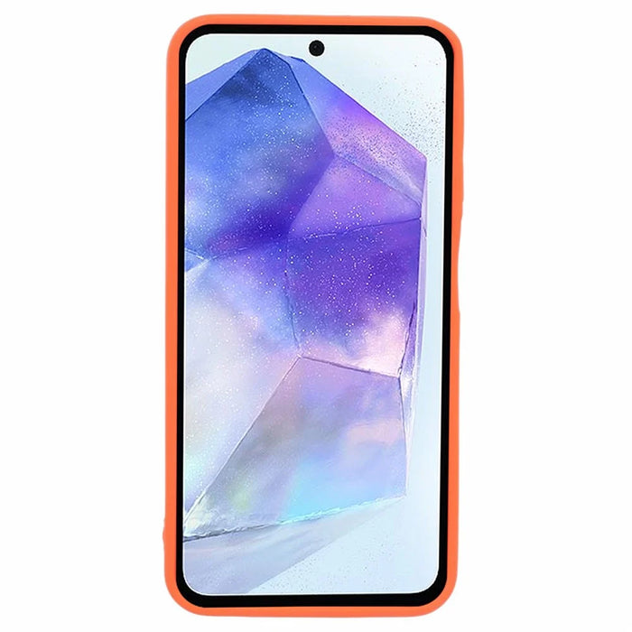JTW Series For Samsung Galaxy A55 5G Down Jacket Design TPU Case Drop Proof Phone Shell - Orange - 2