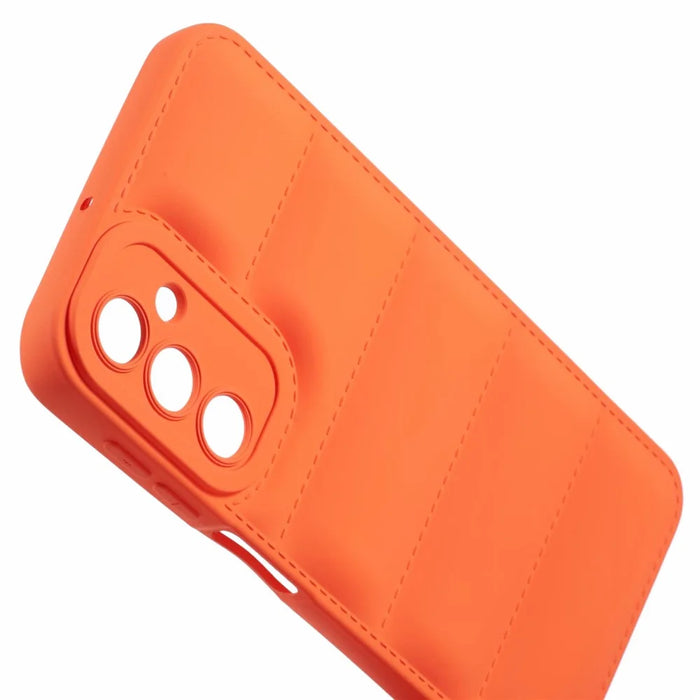 JTW Series For Samsung Galaxy A55 5G Down Jacket Design TPU Case Drop Proof Phone Shell - Orange - 6