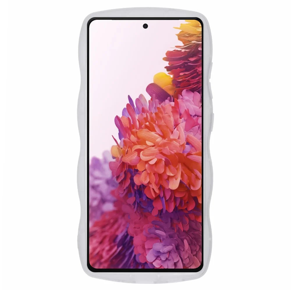 JTW Series for Samsung Galaxy S20 FE / S20 FE 5G / S20 FE 2022 / S20 Lite Case Glitter Stars TPU Cover - Transparent White - 2