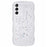 JTW Series for Samsung Galaxy S21 FE 5G Case Wave Frame Curly Shape TPU Epoxy Phone Cover - Transparent White - 1