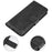 For Google Pixel 9 Pro XL Anti-Scratch Leather Case Calf Texture Phone Wallet Cover - Black - 7
