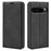 For Google Pixel 9 Pro XL Cell Phone Case Skin-Touch Magnetic Closing PU Leather Shockproof Cover - Black - 1