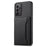 For Samsung Galaxy A23 4G / A23 5G (Global Version) Case Calf Texture Kickstand Smart Phone Cover - Black - 1