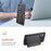 For Samsung Galaxy A54 5G Shockproof Case Card Slots TPU+PC+PU Kickstand Phone Cover - Black - 5