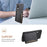 For Samsung Galaxy A70 Case Card Slots TPU+PC+PU Kickstand Phone Cover - Black - 5