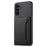 For Samsung Galaxy A13 5G Case TPU+PC+PU Kickstand Phone Cover with Card Slots - Black - 1