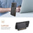 For Samsung Galaxy A33 5G Card Slots Case Kickstand TPU+PC+PU Phone Cover - Black - 5