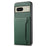 For Google Pixel 8 Case Calf Texture PU Leather Coated TPU+PC Mobile Phone Cover - Green - 1