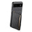 For Google Pixel 6a Cell Phone Case Calf Texture Leather+TPU+PC Card Holder Cover - Black - 2