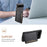 For Google Pixel 6a Cell Phone Case Calf Texture Leather+TPU+PC Card Holder Cover - Black - 5
