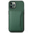For iPhone 11 Pro Case Calf Texture PU Leather Card Slots Phone Cover - Green - 1