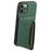 For iPhone 11 Pro Case Calf Texture PU Leather Card Slots Phone Cover - Green - 2