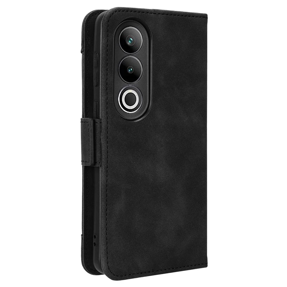 For OnePlus Ace 3V 5G Case Multiple Card Slots Magnetic Closure Leather Phone Cover - Black - 7