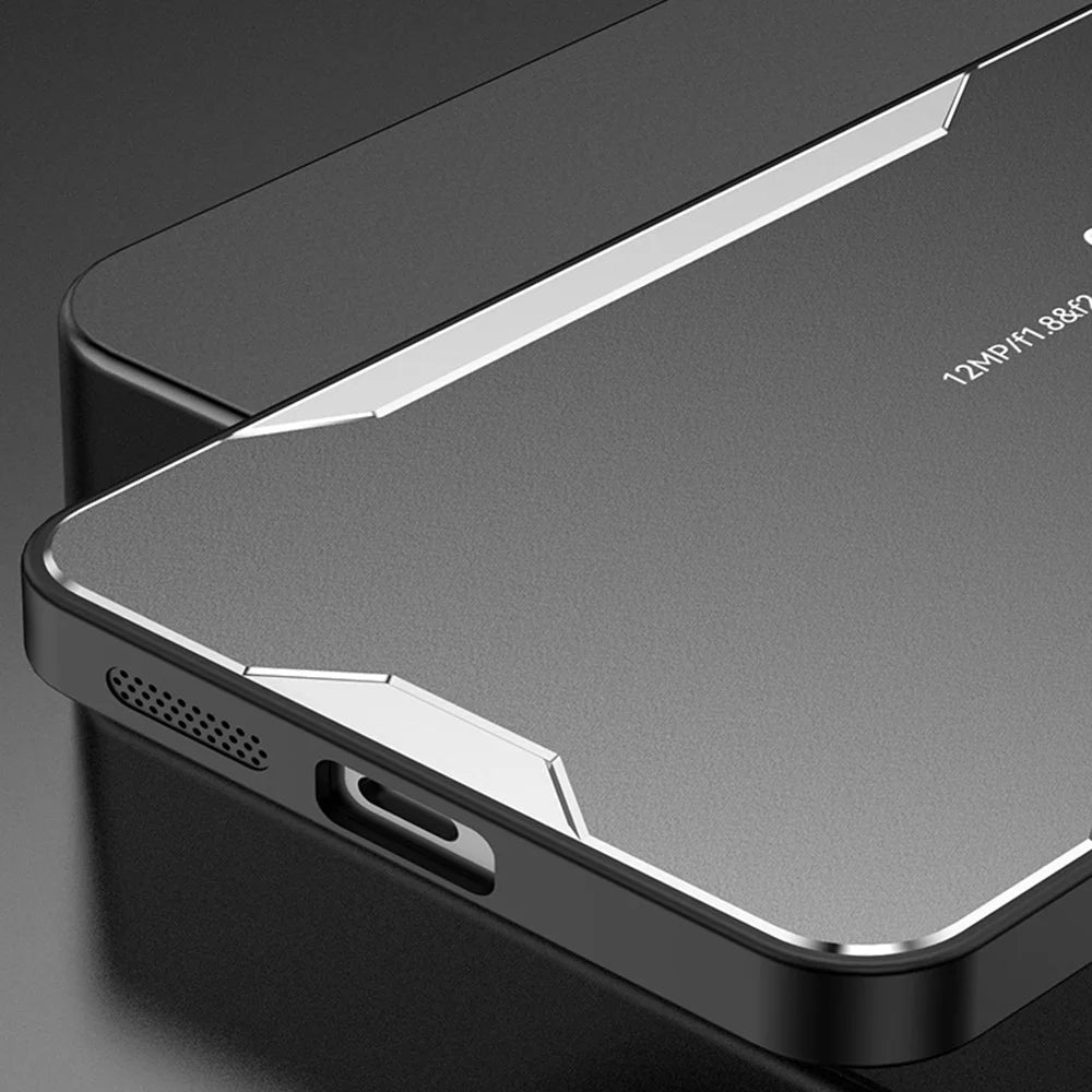 For Samsung Galaxy A55 5G Case Aluminum Alloy+TPU+PC Protective Phone Cover - Silver - 5