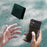 For Samsung Galaxy S23 FE Case PC+TPU Dual Layer Shockproof Cover with Card Holder - Black - 3