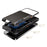 For Samsung Galaxy S23 FE Case PC+TPU Dual Layer Shockproof Cover with Card Holder - Black - 5