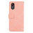 ABEEL For Samsung Galaxy Xcover7 Case Splicing Color Leather Cover RFID Blocking Wallet - Pink - 6