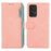 ABEEL For Samsung Galaxy A33 5G Wallet Case Color Matching RFID Blocking Leather Phone Cover - Pink - 1